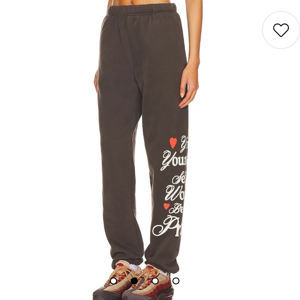 Women’s Dark Gray Track Pants with Side Script